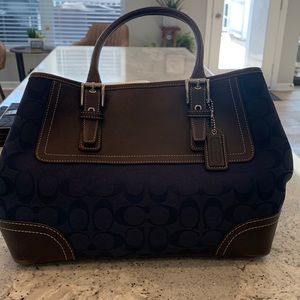 Coach monogram C handbag and wallet